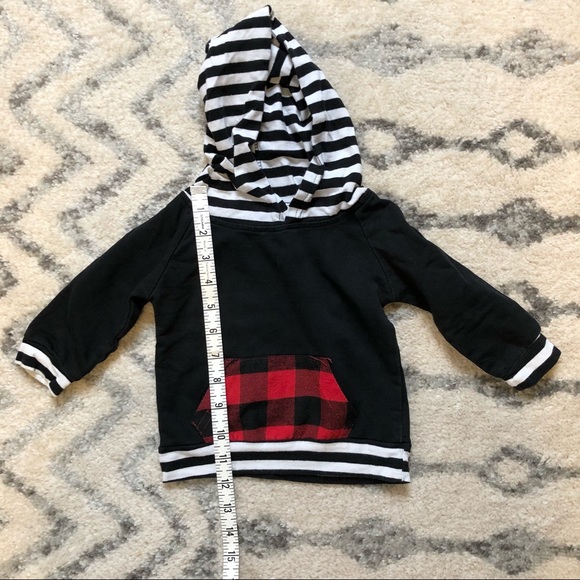 Adorable baby boy matching red plaid outfit - Picture 6 of 9